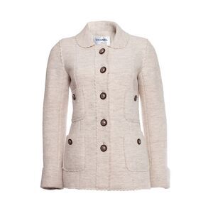 Chanel cream colored wool jacket